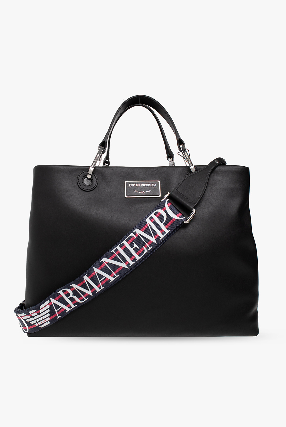 IetpShops Switzerland Black Shopper bag Emporio Armani EMPORIO